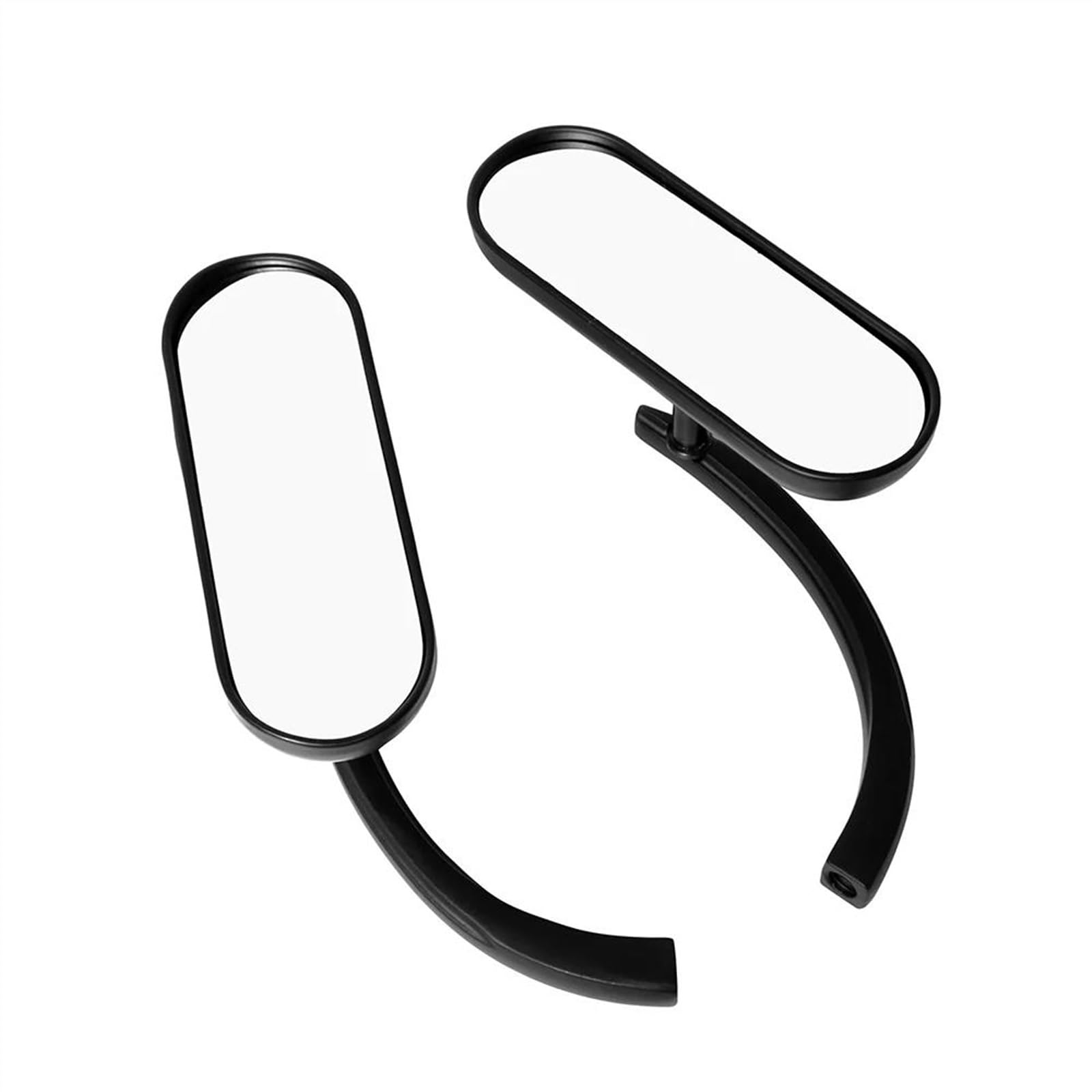 1 paire Pièces De Rétroviseur Latéral De Rétroviseur De Moto Pour Harley Sportster Chopper Break Electra Glide Dyna Softail Rétroviseur latéral(Noir)