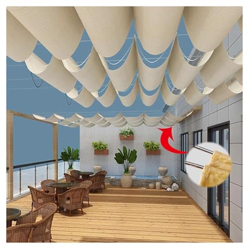 Voile d'ombrage rétractable pour toit de balcon et cour