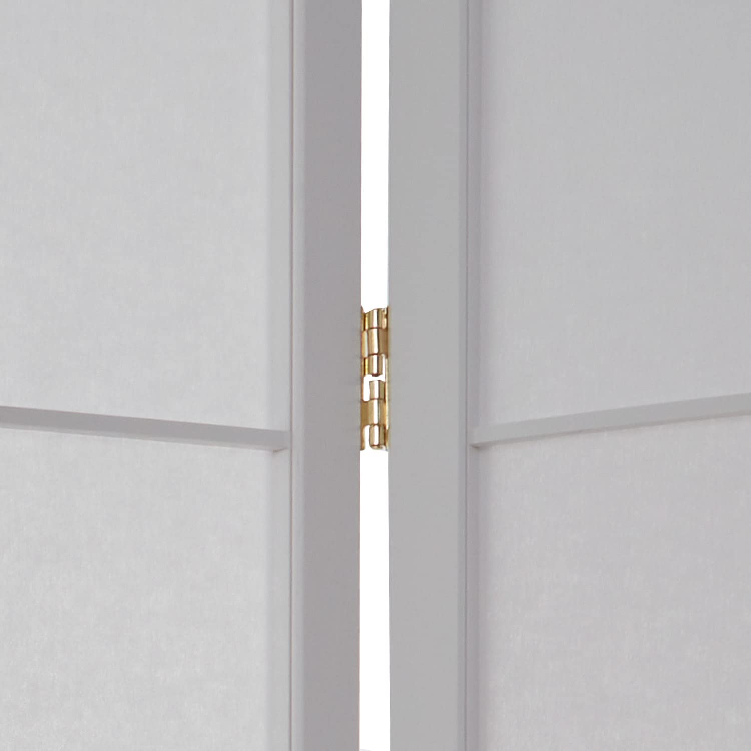 Homestyle4u 4 pan Pliante modèle de cloison - cloison Bois Shoji en Blanc avec des Fleurs de Cerisier - Salle écran