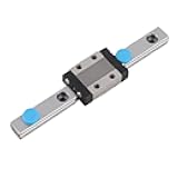 Linear Guide Rail, 9mm LML9B Miniature Linear Rail Guide with Bearing Steel Rail Block for Mini Rail Block Precision Measurement Set (100mm)