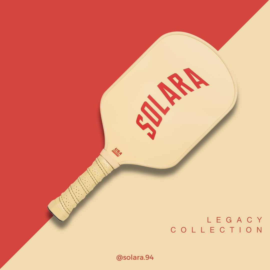 Solara '94 Legacy Pickleball Paddle – Carbon Fiber 16mm Core for Control & Power – USA Pickleball Approved