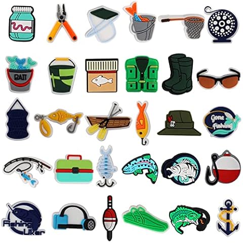 mortd Fishing Theme Shoe Charms Set Cover
