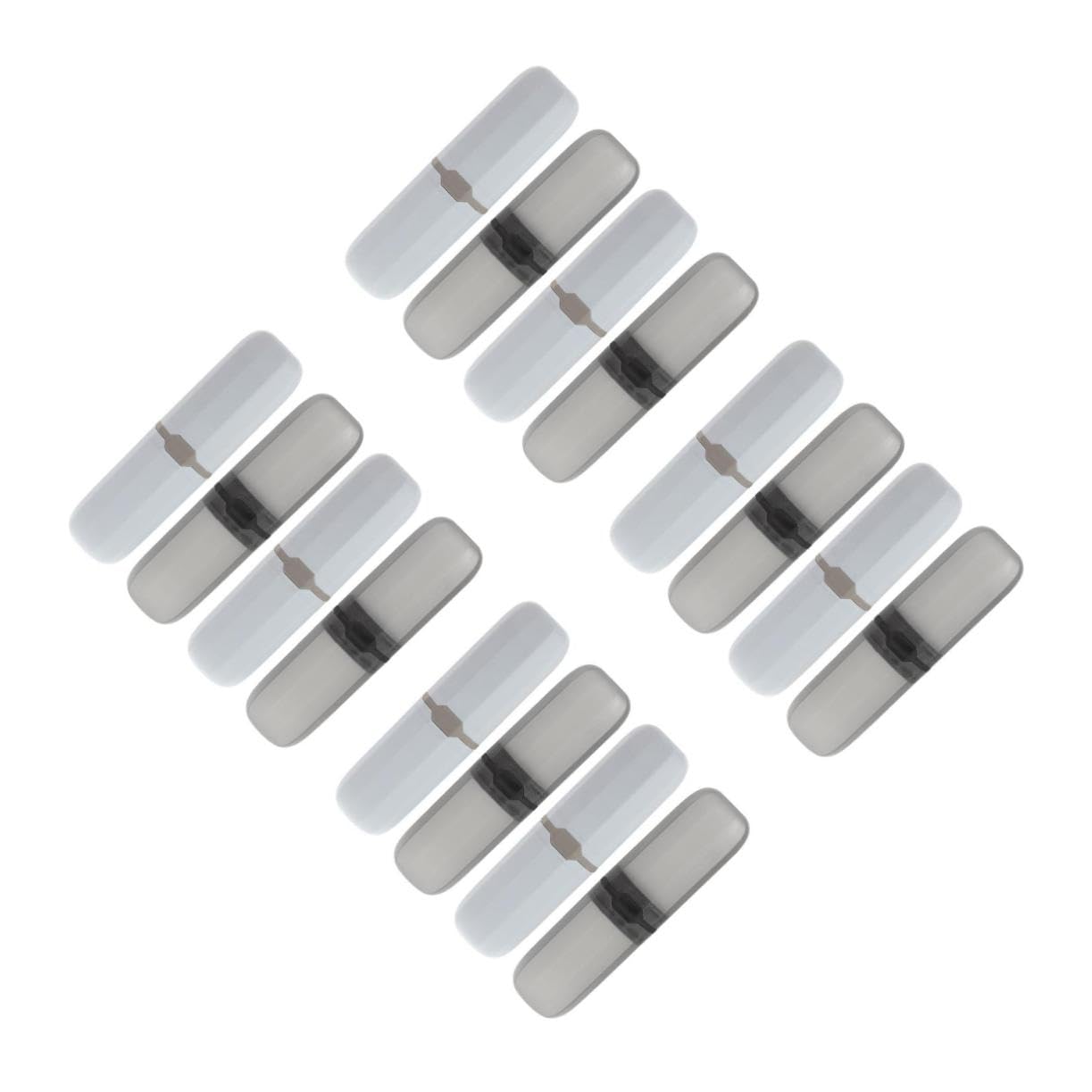 16 Pièces Étui à Brosse à Dents Portable avec Couvercle Organiseur de Brosse et Dentifrice Plastique Compact et Résistant pour Voyage Scolaire Camping et Usage