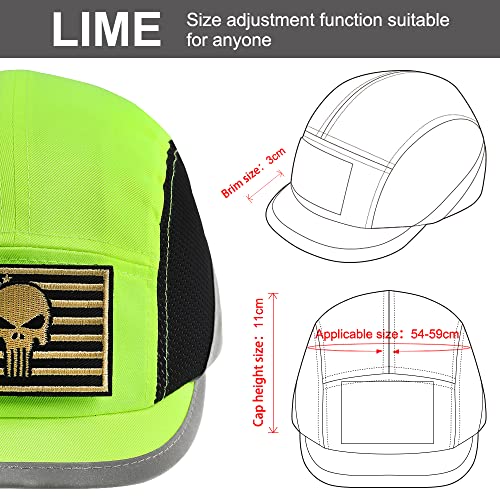 Safety Bump Cap Navy Blue/Lime Baseball Hat Style Lightweight Head Protection Cap Hard Hat For Men Women Micro Brim #TOP5