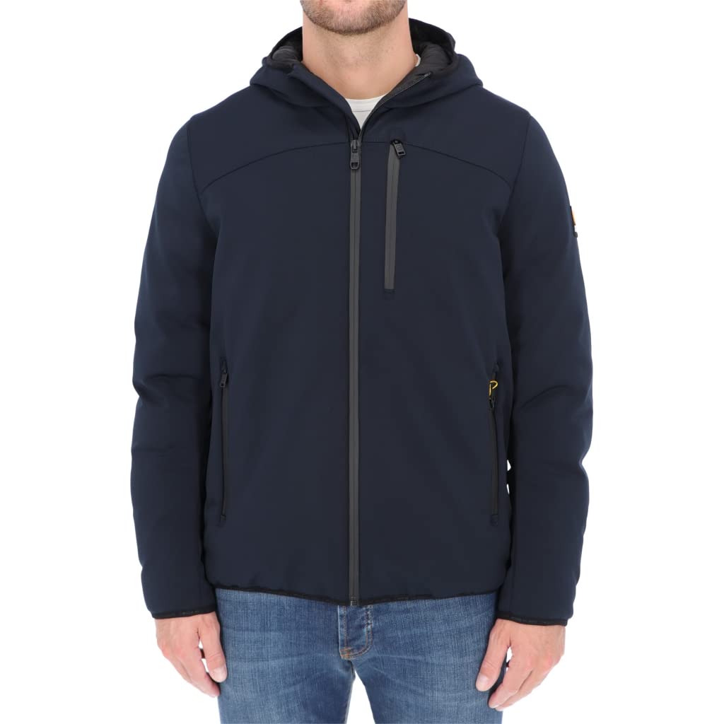 Giacca Uomo Softshell Ciesse Piumini Jayden 3.0 - Imbottita Ecodown, Cappuccio, Nero