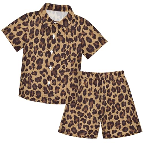 Image of visesunny Little Boys Short Sleeve T-Shirt Beach Shirts for kids children Casual Shorts Set Summer Clothes Outfits