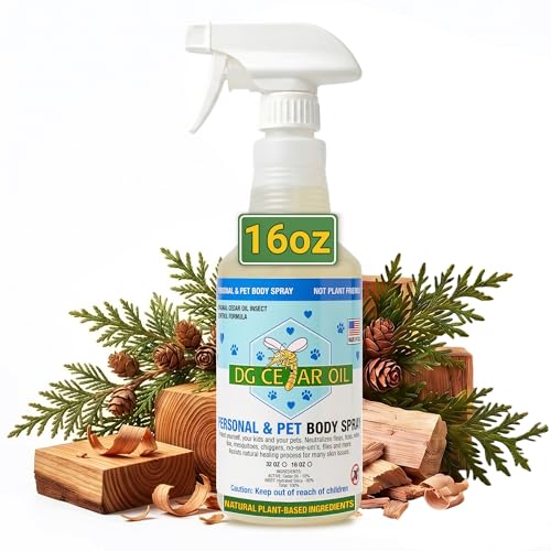 DG Cedar Oil Repellent Spray for Personal & Pet Use, 16 Oz (Pack of 1)