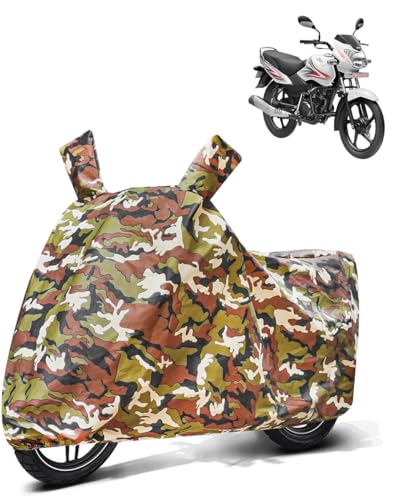 Image of Fabtec Waterproof Bike Cover /Scooty Cover for TVS Sport (Jungle Print Two Wheeler Cover)