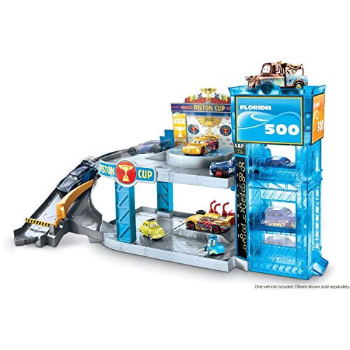 Cars 3 - Circuito Florida 500 para Coches de Juguete (Mattel FWL70), Exclusivo en Amazon