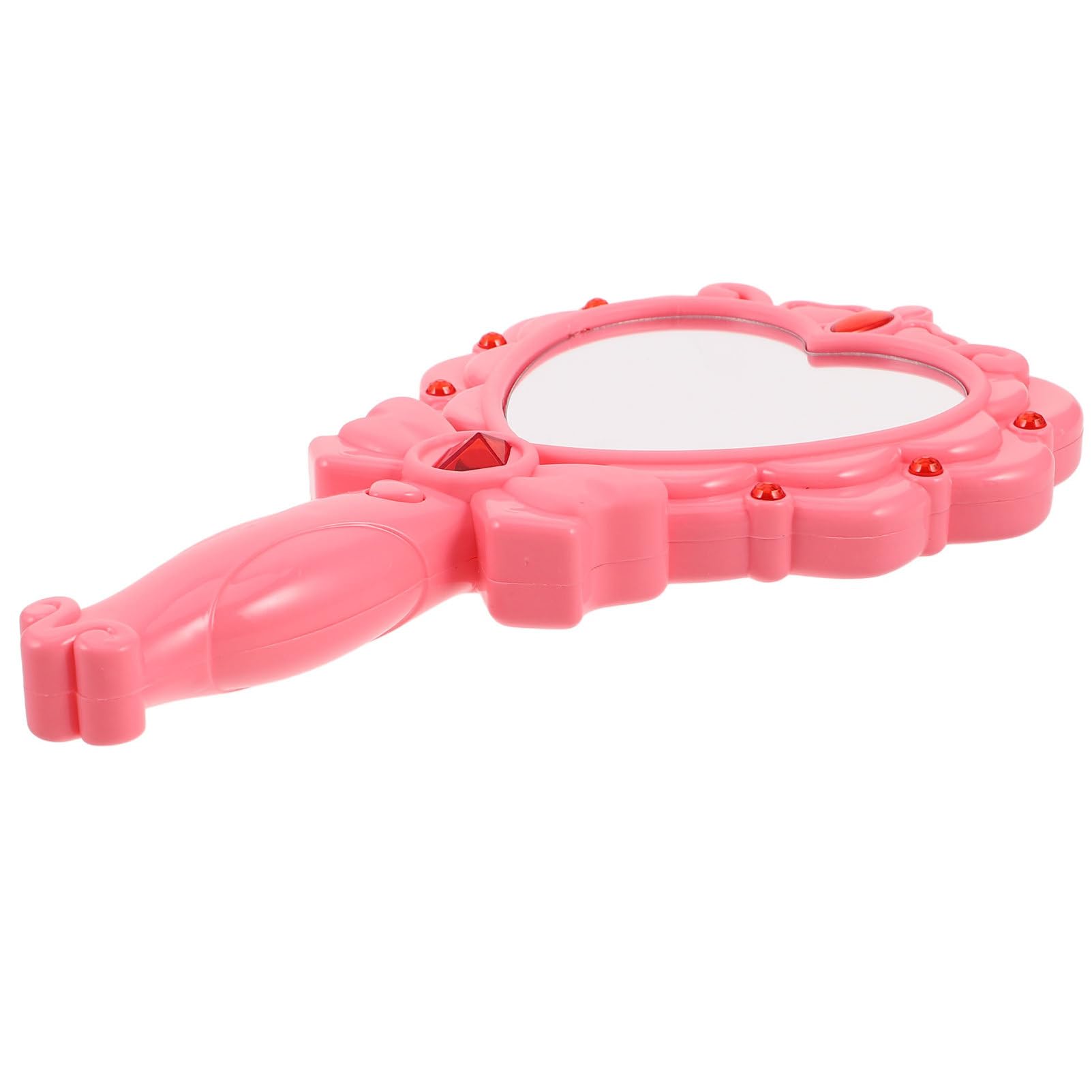 ifundom Festival Toy Small Hand Held Mirror Girls Glowing Mirror Cute Mirror For Wall Light Up For Girls Mirror Birthday Toy Light Up Princess Mirror