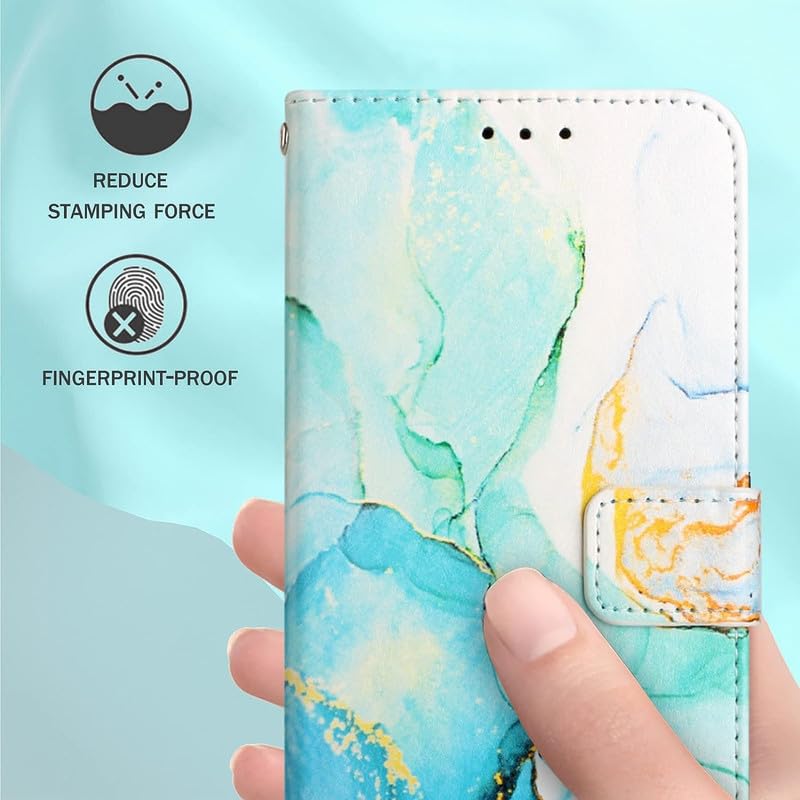 Image of TELETEL Marvel Magnetic Closure Flip Shock Proof Back Cover with Cards & Cash Pockets | Wallet Case - Green for Vivo V50 5G