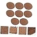POPETPOP 8pcs Natural Brown Pet Pad Coconut Bird Nest Mats for Pigeon Bird Eggs Design Comfortable Warm Bedding for Pet Nests