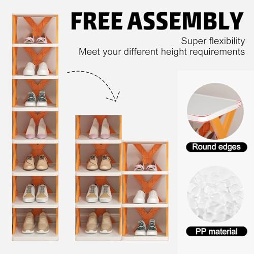 Zapatero vertical modular y organizador de espacio DIY 8