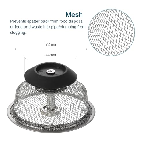 Colador para fregadero de cocina de acero inoxidable miniatura 3