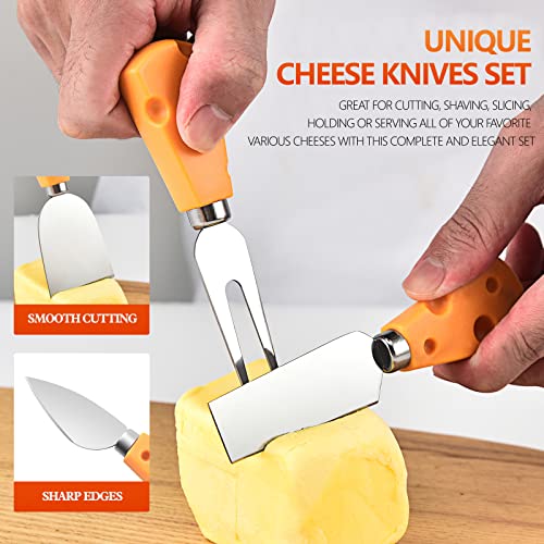 Wgpg Cheese Cutting Board With Wire Cutter, Stainless Steel Cheese Slicer Cutter With 4 Cheese Knives Set And 5 Replacement Wires For Cutting Cheese Butter Vegetables Sausage #TOP4