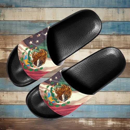 Image of Footwear for Mens Open Toe Athletic Sandals Anti-Slip Sole Slide Sandals Pillow House Flat Shoes Comfortable Slip On Slippers for Indoor & Outdoor
