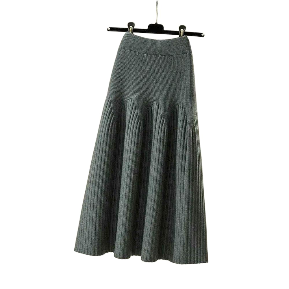 QXDZSW Gonna a pieghe versatile per autunno e inverno, a trapezio, per la stagione dei bambini, sembra sottile e copre i fianchi