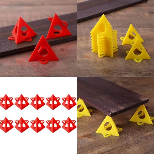 LONGHAO 20 pcs Maler Pyramidenständer Mini Kegel Malständer Pyramiden Stands Farbständer für Leinwände Maler Perforiert Dreieckig Fußständer Pyramidenständer für Maler,für Schrank Türerhöhungen (20)