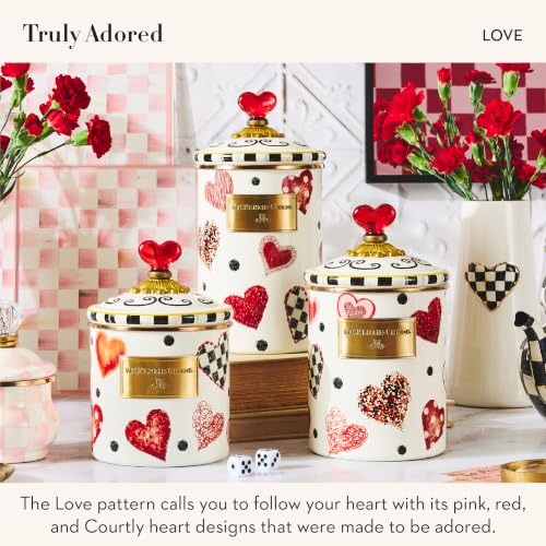 MACKENZIE-CHILDS Enamel Canister, Large, Love by MACKENZIE-CHILDS - Used condition - Image 3