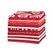 Connecting Threads Stashbuilder Precut Quilting Fabric Fat Quarter Bundle (Lovely Reds)