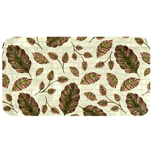 Alfombrilla de baño Bennigiry de diseño floral, calidad sostenible libre de BPA 2