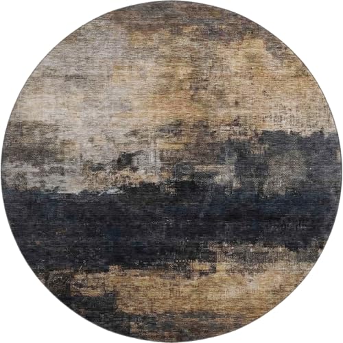 Tapete redondo lavable Add. Rugs 8 pies miniatura 3