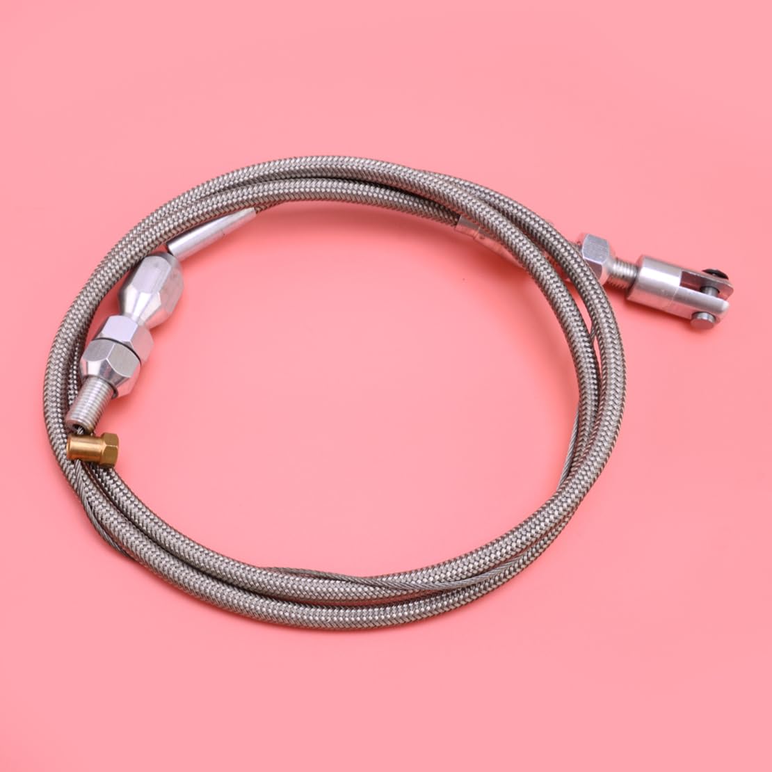 beler Câble d'accélérateur Ajustable en Acier Inoxydable tressé de 36" pour Voiture