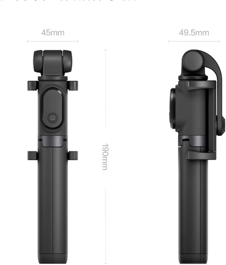 HBJWOV Mini Selfie Stick Tripod, Extendable Phone with Built-in Remote and Detachable Stand, for iOS Andriod