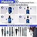 15PCS Swage Tool Drill Bit HVAC Repairing Set with Bit Holder, Hakkin 6 in 1 Air Conditioner Copper Tube Expander, Soft Copper Pipe Swager Flaring Tool Size 1/4