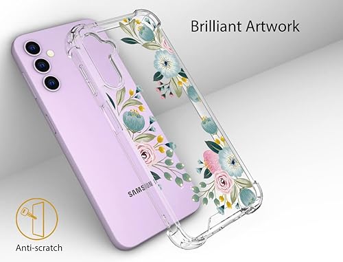 Miniatura 3 de Topgraph Funda para Samsung Galaxy S23 Plus  diseño floral transparente para mujeres y niñas funda transparente para teléfono diseño de flores