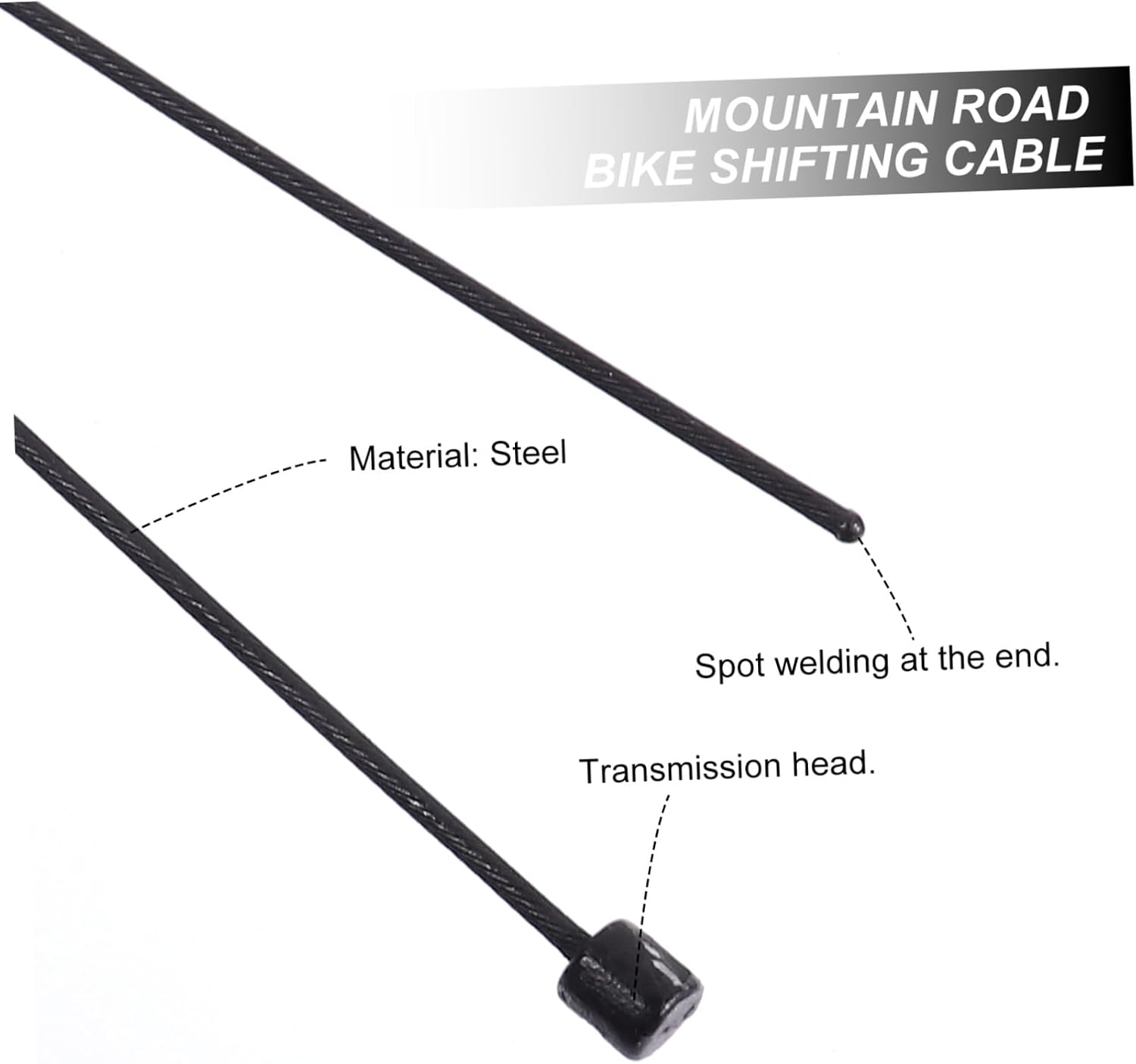 Yardwe Mountain Bike Shifting Cables Bike Derailleur Wire Set Heat Resistant Mount