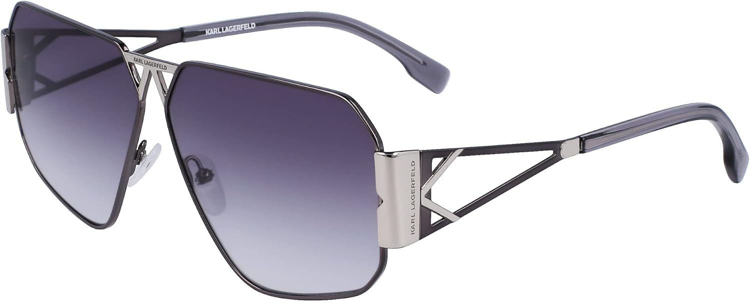 KARL LAGERFELD KL339S 040 SILVER SHINY 61/9/145 UNISEX Sunglasses