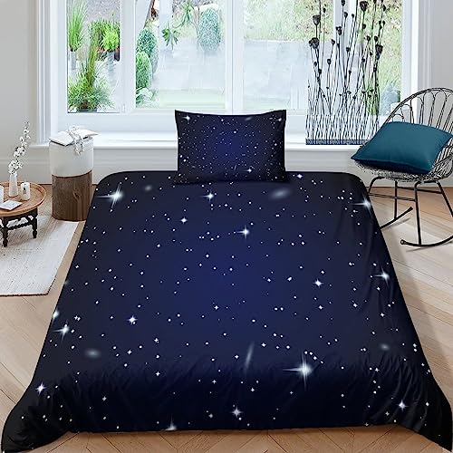 Housse de couette 100% microfibre Cosmos pour lit simple 135x200 cm - 6