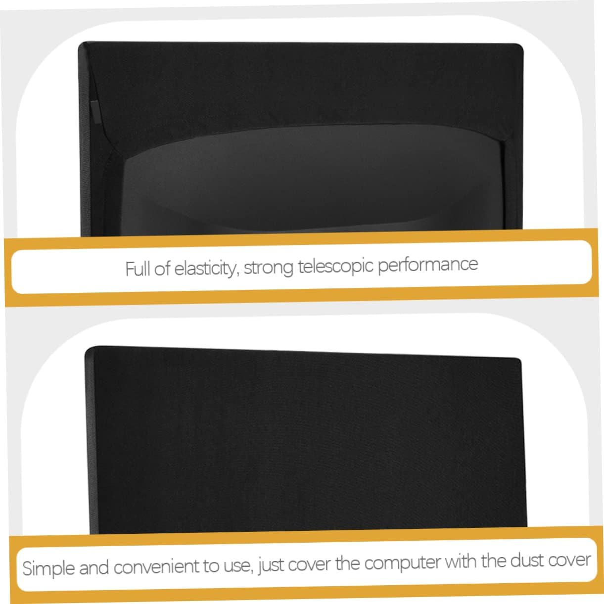 Elastic Computer Monitor Dust Cover Breathable Soft Fabric Protective Sleeve for Screens Lightweight Stretchy Desktop Screen Protector Portable and Scratch Resistant Wrap for