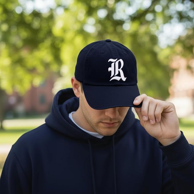 Gorra ajustable de tela con visera bordada de Rice Owls miniatura 5