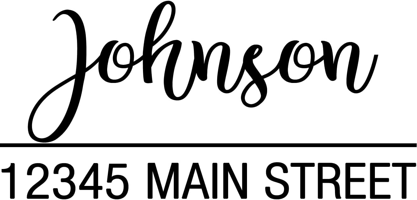 Custom Personalized Cursive Name Vinyl Decal Stickers for Mailbox