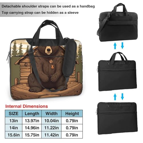 Bolsa de hombro tipo mensajero para laptop unisex miniatura 3
