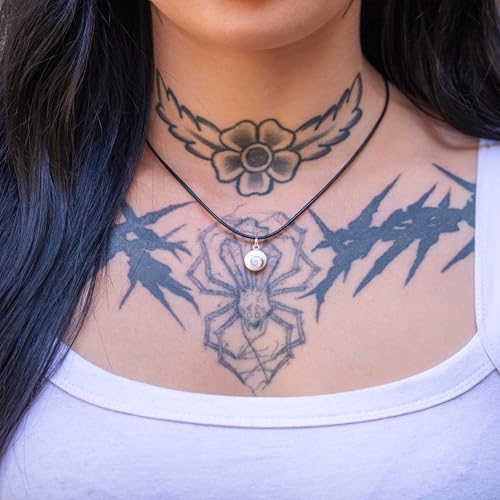 Fly Style Halskette geflochten Wax Rope Chain mit Verschluss aus Edelstahl - Herren Damen Surfer Kette - Schwarzer Choker - Kunstleder Optik, Längen:ca. 38.0 cm, Verschluß:2 mm