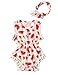 chicolife Juego Verano Ropa sandía Pañalero para recién Nacido Sistemas de Ropa niña 6-9 Mes