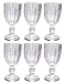 Produktbild Vintage 6 Teile Set Streifen Glanz 16-3 König Weinglas Glas Gläser Weingläser Wasserglas Longdrinkglas