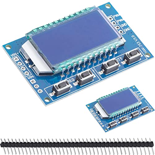 DAOKAI PWM Signalgenerator 1 Kanal Puls Frequenzgenerator Verstellbarer Duty Zyklus,mit LCD Bildschirm 1Hz-150Khz 3.3V-30V PWM Generator Board Waveform Generator(2 Stück)