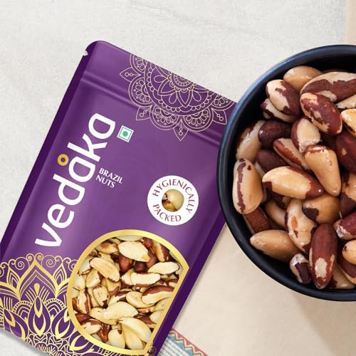 Image of Amazon Brand - Vedaka Brazil Nuts 100G | Rich Flavour | Natural Source Of Selenium | No Added Preservatives (Pack of 2)