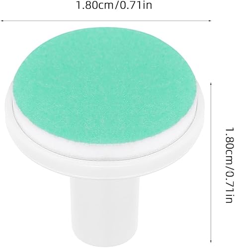 Miniatura 2 de MERRYHAPY 24 almohadillas eléctricas de repuesto para recortadora de uñas, papel de lija verde y cabezales de pulido de uñas de plástico,