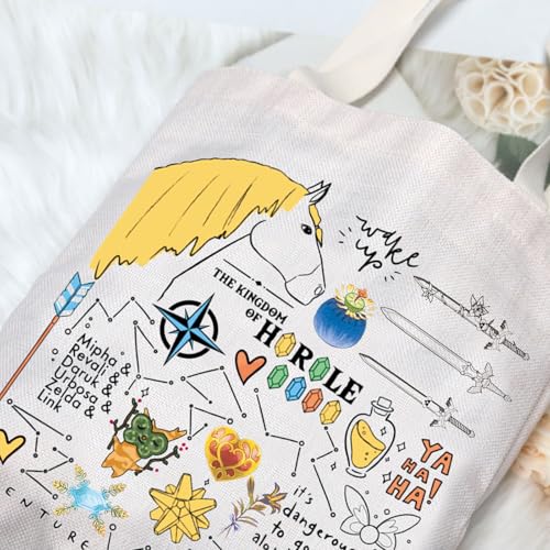 G2TUP Cartoon Inspired Tote Bag Game Lover Gift Big Heart Container Canvas Shoulder Bag Gamer Merch4