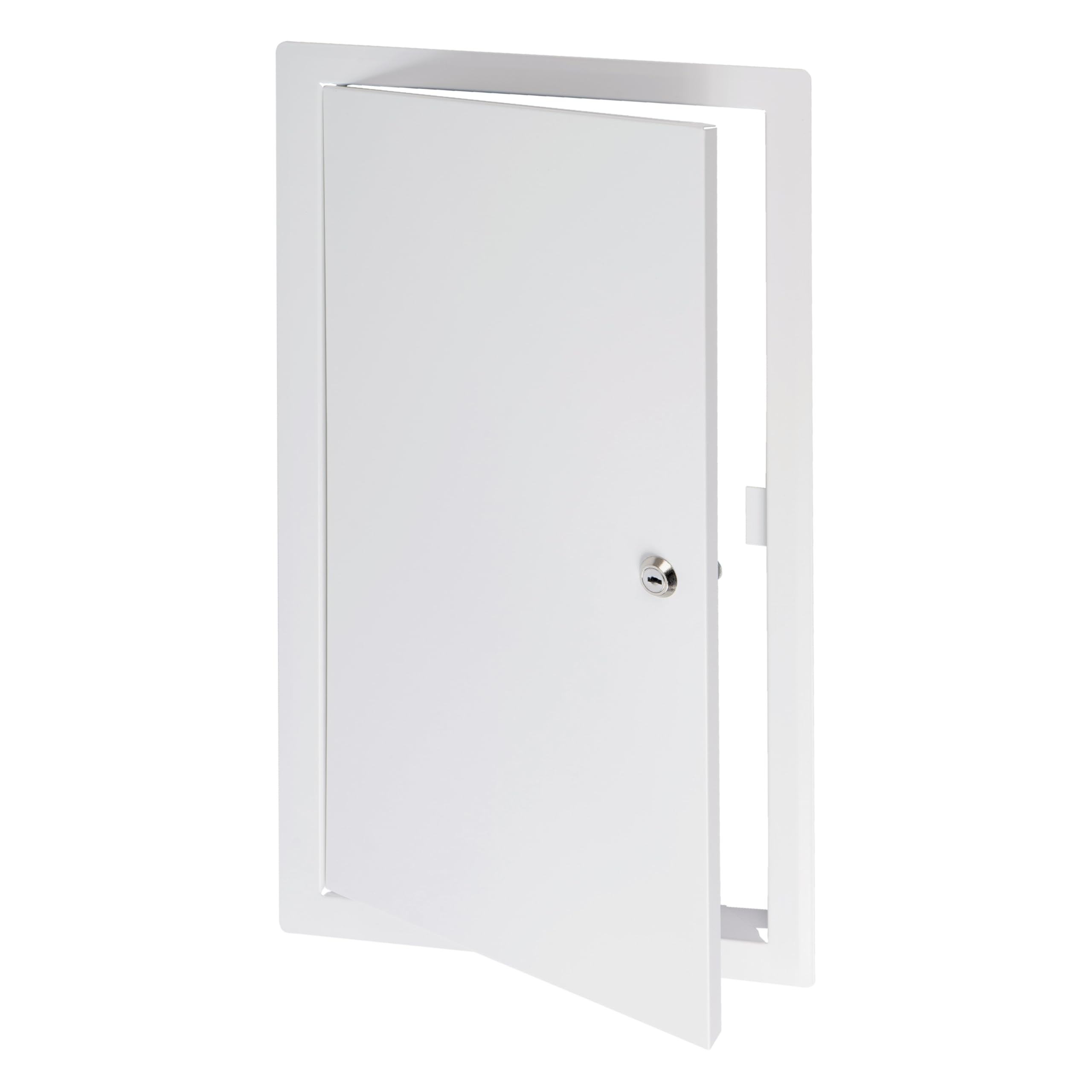 ECOPRO VENT 10" x 20" Lockable White Metal Access Panel. Service Shaft Door Panel with Key. Plumbing, Electricity, Heating, Alarm Wall Access Panel for Drywall. Bathroom Services Access Hole Cover. — image 1