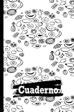  Cuaderno de frutas: Cuaderno de frutas, cuaderno de papel rayado para la escuela, estudiantes, regalo para niños, niñas, adolescentes y amantes de las frutas