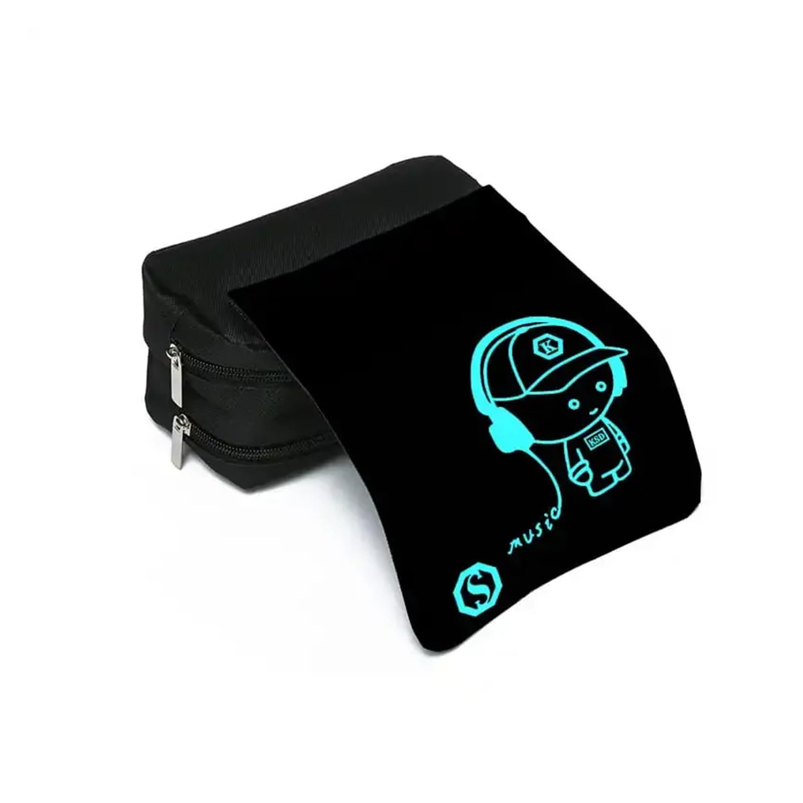 Astuccio a doppio strato for la scuola | Modello KSD, fluorescente, cartone animato 2D, design a fogli mobili, regali for ragazzi/ragazze