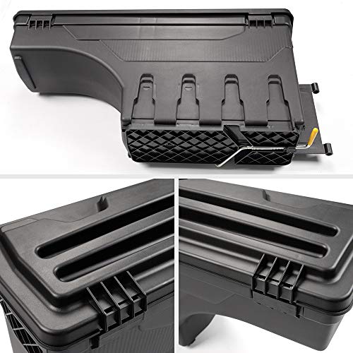 G-Plus Lockable Storage Box Compatible With 2007 2008 2009 2010 2011 2012 2013 2014 2015 2016 2017 2018 Chevy Silverado/Gmc Sierra 1500/2500Hd/3500Hd Lockable Storage Box Case Truck Bed Toolbox Pair #TOP4