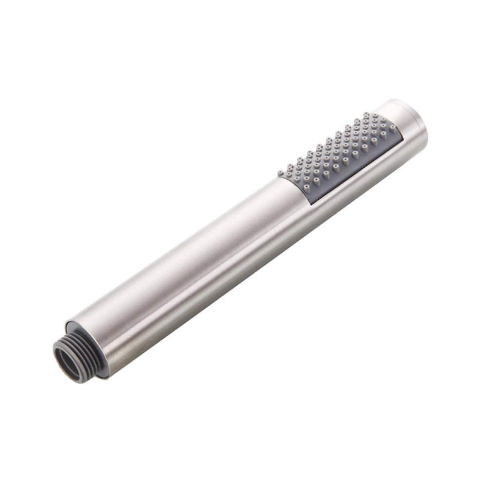 Cabezal de Ducha de Mano de Acero Inoxidable Cepillado para baño, rociador de baño, Manguera de Ducha de 1,5 Metros, Soporte de Montaje en Pared, Cabezal de Ducha Individual (Kit d