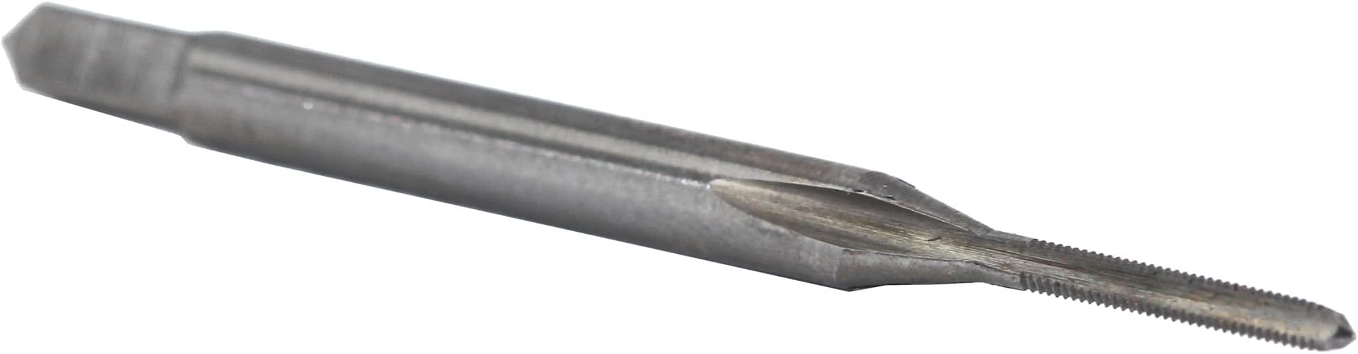 Drill America DWT54190 Qualtech High-Speed Steel Hand Threading Tap, Uncoated (Bright) Finish, Round with Square End Shank, Bottom Chamfer, 5-40 Size